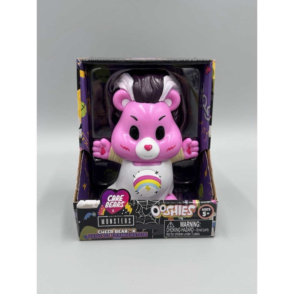 Ooshies Care Bears MONSTERS CHEER BEAR X BRIDE of FRANKENSTEIN Figure New